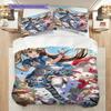 Whimsical Wonderland Escape Three-piece set (1 * duvet cover + 2 * pillowcase, without core) 2D Flat Christmas birthday gift Soft and comfortable