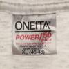 ONEITA 90-х годов Сделано в США Старая футболка с коротким рукавом XL серая Одинарная строчка Мужская Б/У