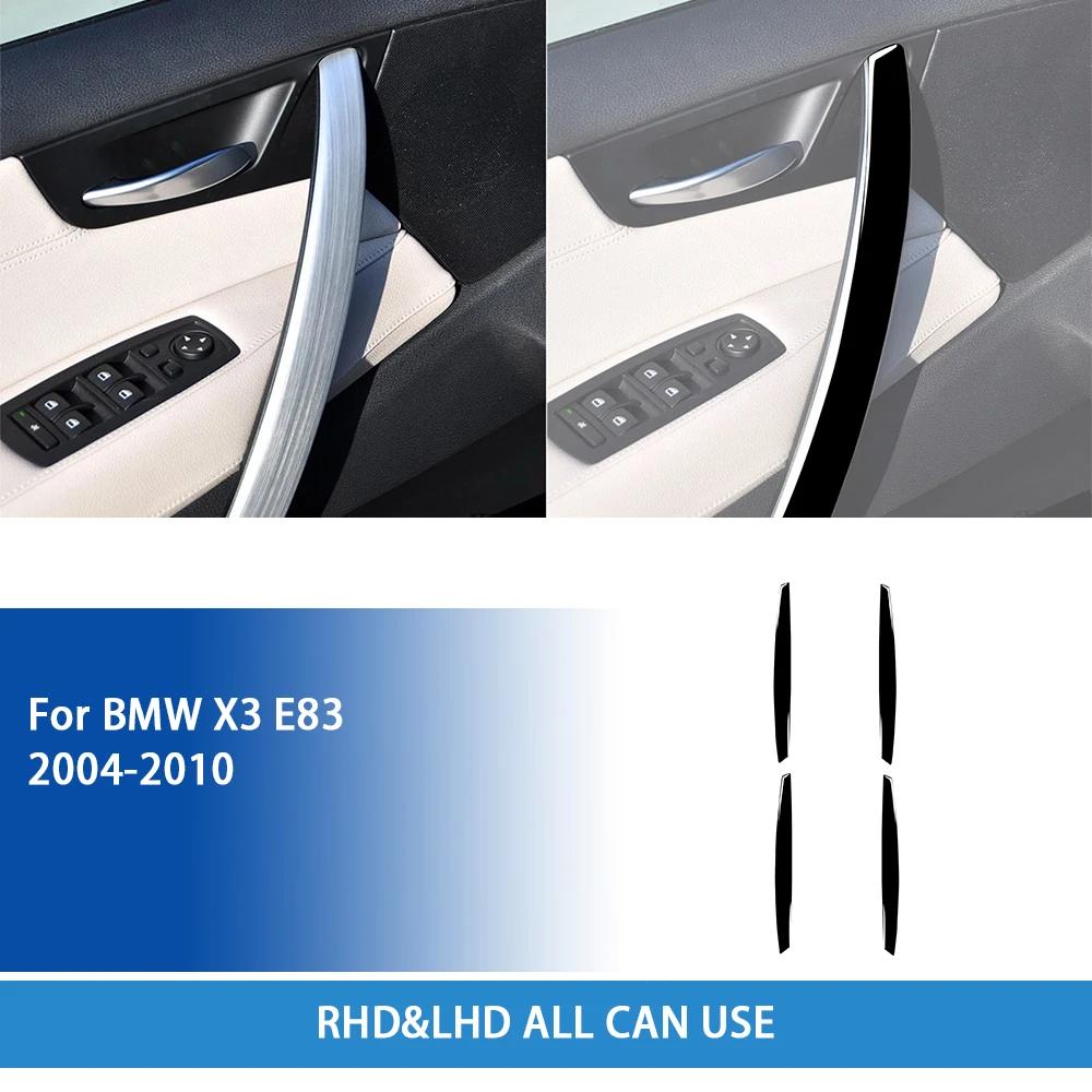 Углеродное Волокно Для BMW X3 E83 2004 2005 2006 2007 2008 2009 2010 Аксессуары Декоративная Накладка Панели Подлокотника Двери Салона Наклейка