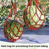 Heavy Duty Melon Hammock 10Pcs Watermelon Sling Nets, Weatherproof Reusable Holder Support Net Mesh, Fruit Hammocks for Cantaloupe Cucumber Vegetables