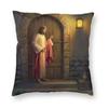 Luxury Jesus Holy Family Throw Pillow Case Decoration  Square Mary And Joseph Cushion Cover  Pillowcover for Sofa