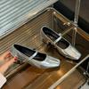 Korean Version of High-end Square Head Thick Heel Mary Jane Shoes 2024 New One-word Buckle Temperament Commuting Light Mouth Single Shoes