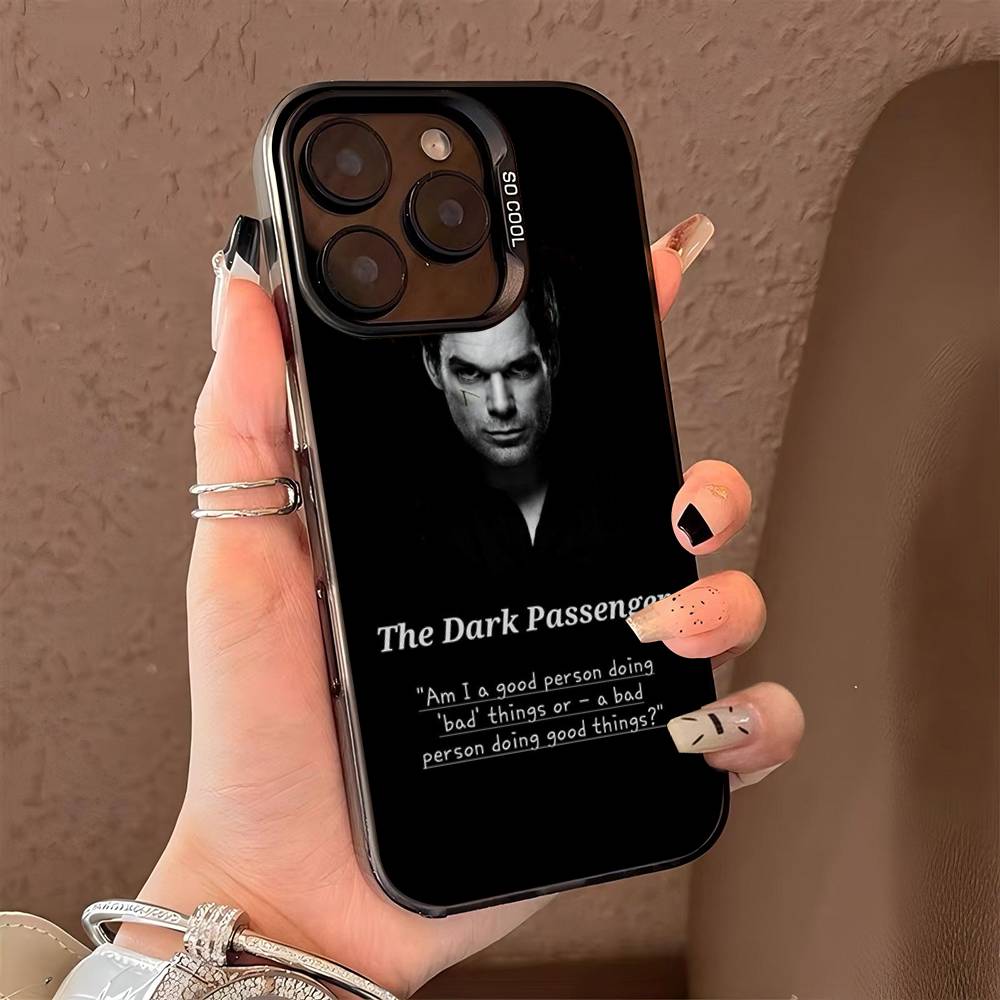 Чехол для телефона Декстер Морган для iPhone 17 16 15 14 13 12 11 Pro Max Plus Серебристый цвет
