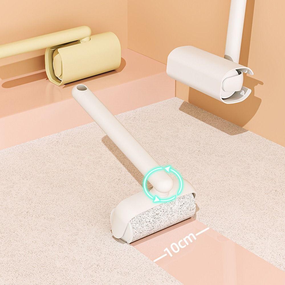 Tearable Sticky Roll Paper Convenient Portable Dust Wiper Roller Brush Replaceable Pet Hair Clothes Carpet Tousle Remover