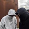 "2026 Тяжелая толстовка с капюшоном в американском стиле ниндзя - 680 г, с молнией на половину, свободный крой, плотная, универсальная, повседневная"