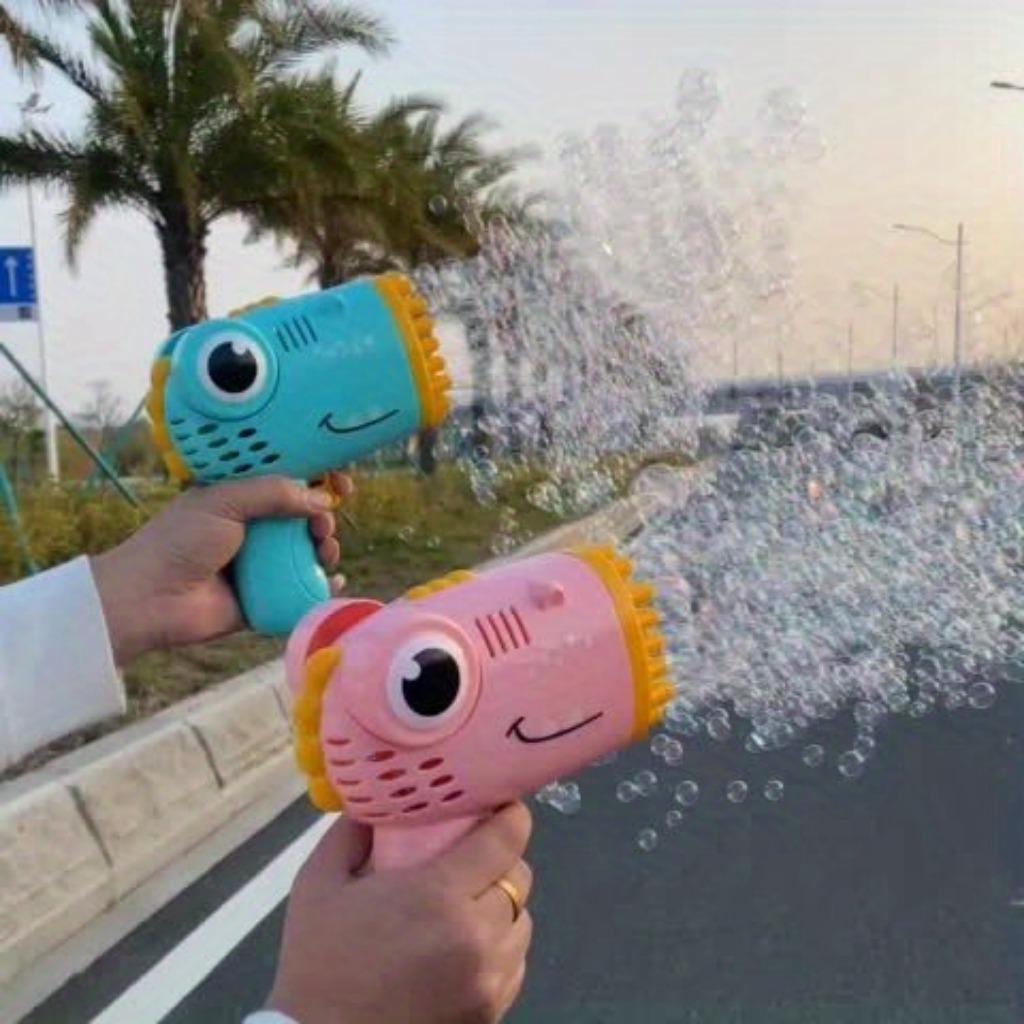 40 Hole Bubble Gun Children's Portable Outdoor Wedding Party Toys Children's Birthday Gift Christmas Gift (Bubble Liquid and Batteries Not Included)