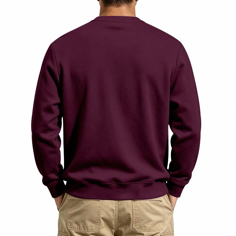 Свитшот унисекс в американском стиле, утепленный флисом, на осень-зиму, свободный, с круглым вырезом и диагональной молнией, повседневный