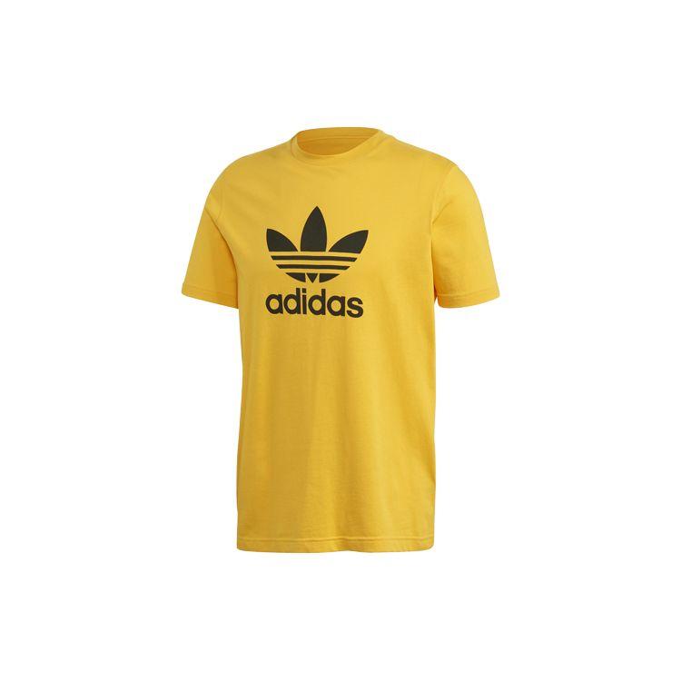 Adidas Футболка Originals Trefoil Мужская Топы Золото GD9913