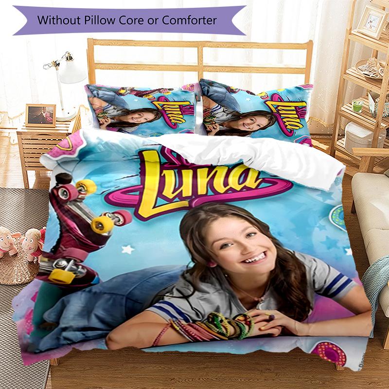 3pcs Violetta pattern bedding set duvet cover set includes duvet cover &pillowcases,perfect all season bedroom decoration&gift