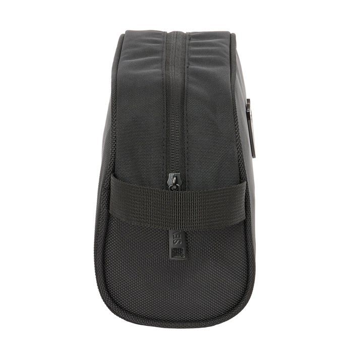 Étui de transport scolaire - safta - 24x10x15 cm - Noir - Polyester - Fermeture éclair - Usage scolaire - Décontracté