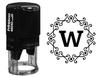 Printtoo Self Inking Office Stationary Octagon Celtic Swirl Frame Alphabet W Monogram Initial Rubber