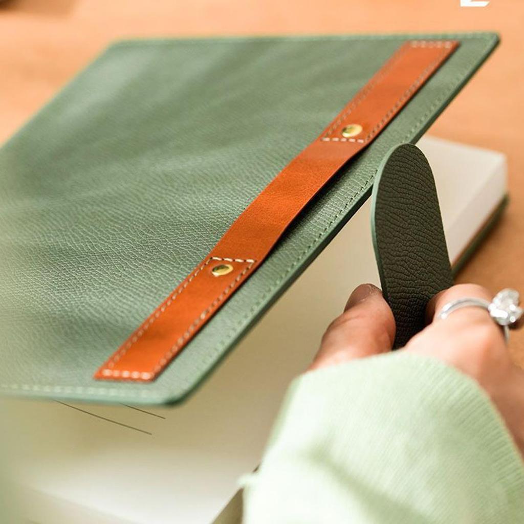 Деловой блокнот формата А5 с толстой застежкой, рабочий блокнот, книга записей совещаний, студенческие заметки, дневник, журнал путешествий, книга выписок, 100 листов, 200 страниц