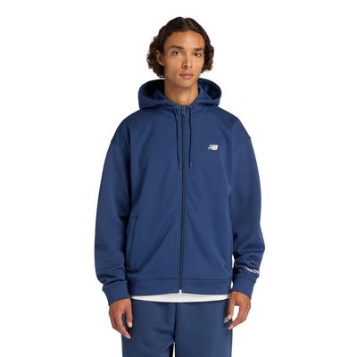 Толстовка с капюшоном New Balance Double Knit с флисовой подкладкой NNY Размер L Мужская (AMJ53174) (NB ВМС)