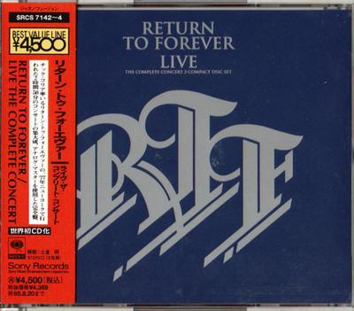 CD RETURN TO FOREVER - Live The Complete Concert 3 Диска Se SRCS71424 Sony 1993 Япония Джаз Б/У