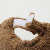 Imitation Lambswool Landlord Cap Solid Color Brimless Hat Simple Melon Skin Cap  Winter