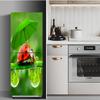 Kitchen Food Fruit Refrigerator Sticker Full Film Kitchenware Removable Renovation Freezer Door Cover Side Decoration Stickers