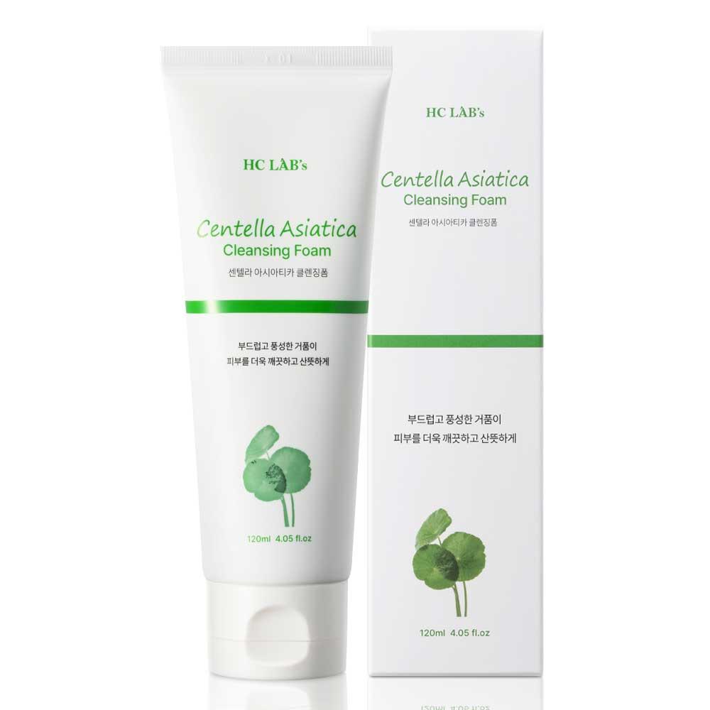 HC LAB'S Centella Asiatica Очищающая пенка для лица CICA Увлажняющее корейское очищающее средство Очищающая пена для глубокого очищения пор Корейский уход за кожей