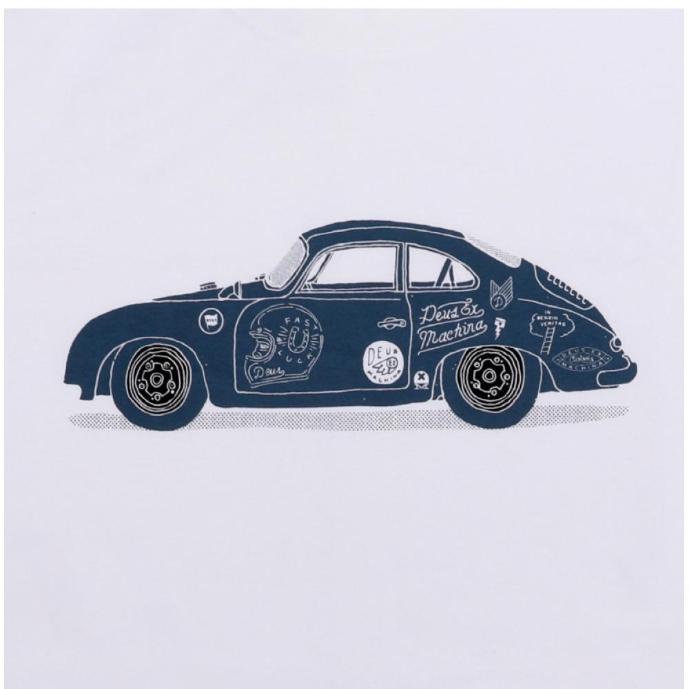 DeuS Ex Machina Men S Short Sleeve Tee 356 porSche Dmp251209a Wht