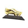 Gold Boot Soccer Trophy Figurine Decorative Souvenir Fans Gifts Resin for