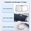 1PCS Universal Car Windshield Sun Shade Foldable Front Windscreen Sunshade UV Protection Window Shade Car Exterior Accessories