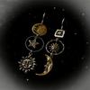 Винтажные серьги-подвески Free People с лицом, солнцем и луной, женский креативный дизайн, асимметричные серьги, праздничная ретро-бижутерия