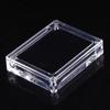 Acrylic Glass Top Gem Box Gemstone Diamond Display Stand Holder Storage Organizer Case