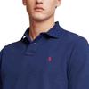 Polo Ralph Lauren однотонная вышитая рубашка поло с длинным рукавом с вышитым логотипом, мужская, темно-синяя, MNPOKNI16820857-410