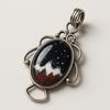 Natural Opal Pendant 42.4 ct Multicolor Oval Cut 925 Sterling Silver October Birthday Birthstone