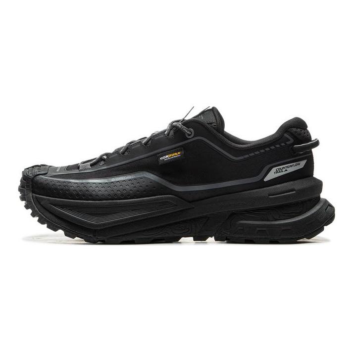 Li Ning CF Trail Running Rebound водонепроницаемые устойчивые к проколам низкие кроссовки для походов на открытом воздухе унисекс кроссовки темно-черные AHTU023-3