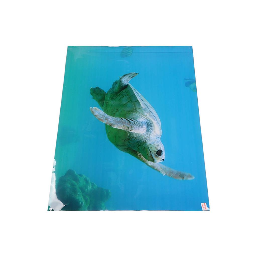 Наклейка-обои для аквариума Морская черепаха Тема плавания Самоклеящийся плакат-фон для аквариума