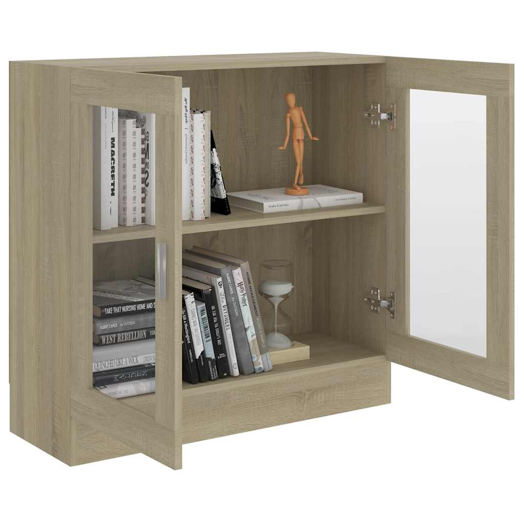 Display Cabinet Sonoma Oak 82.5 x 30.5 x 80 cm Particleboard