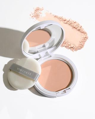 Минеральная прозрачная УФ-пудра для лица SPF47 PA++, VINTORTE, Сияющая, Пудра для коррекции макияжа