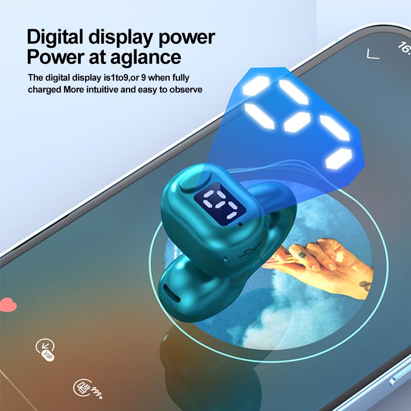 Гарнитура M10 Bluetooth 5.3 с сенсорным управлением и дисплеем питания. Новый зажим для ушей. Беспроводные спортивные бизнес-наушники с одним ухом, звук HiFi.