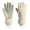 Ski Gloves Women's Winter Warm Fleece Thickened Windproof, Cold-proof and Water-proof Touch Screen Outdoor Tram Riding Gloves