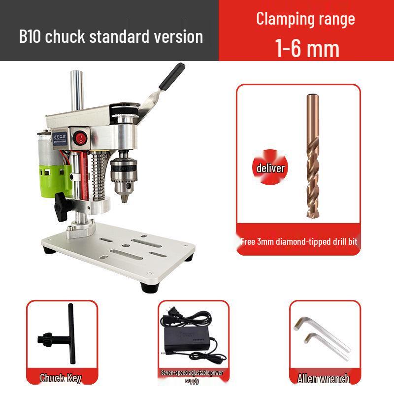 Мини-прецизионный настольный сверлильный станок: Аксессуары для самостоятельного ремонта часов и не только