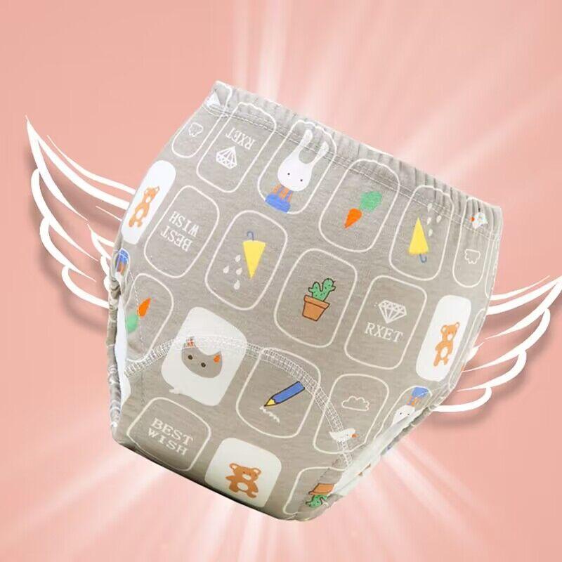 5 шт./лот детские хлопковые тренировочные штаны, тканевые подгузники, многоразовые подгузники, подгузники, детское нижнее белье