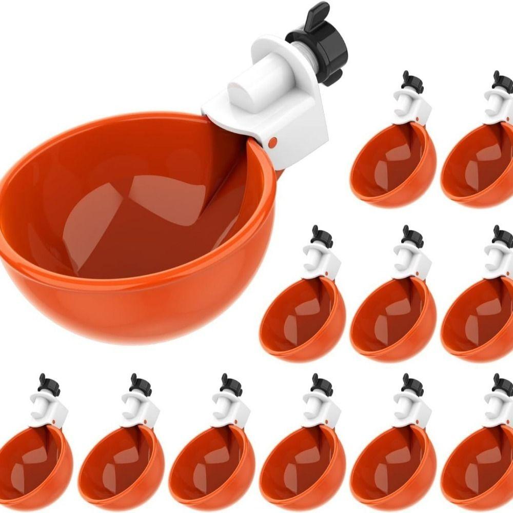 8 шт. Пластиковая автоматическая поилка для кур Подвесная Простота установки Поилка для уток Большей емкости Поилка для домашней птицы Курятник