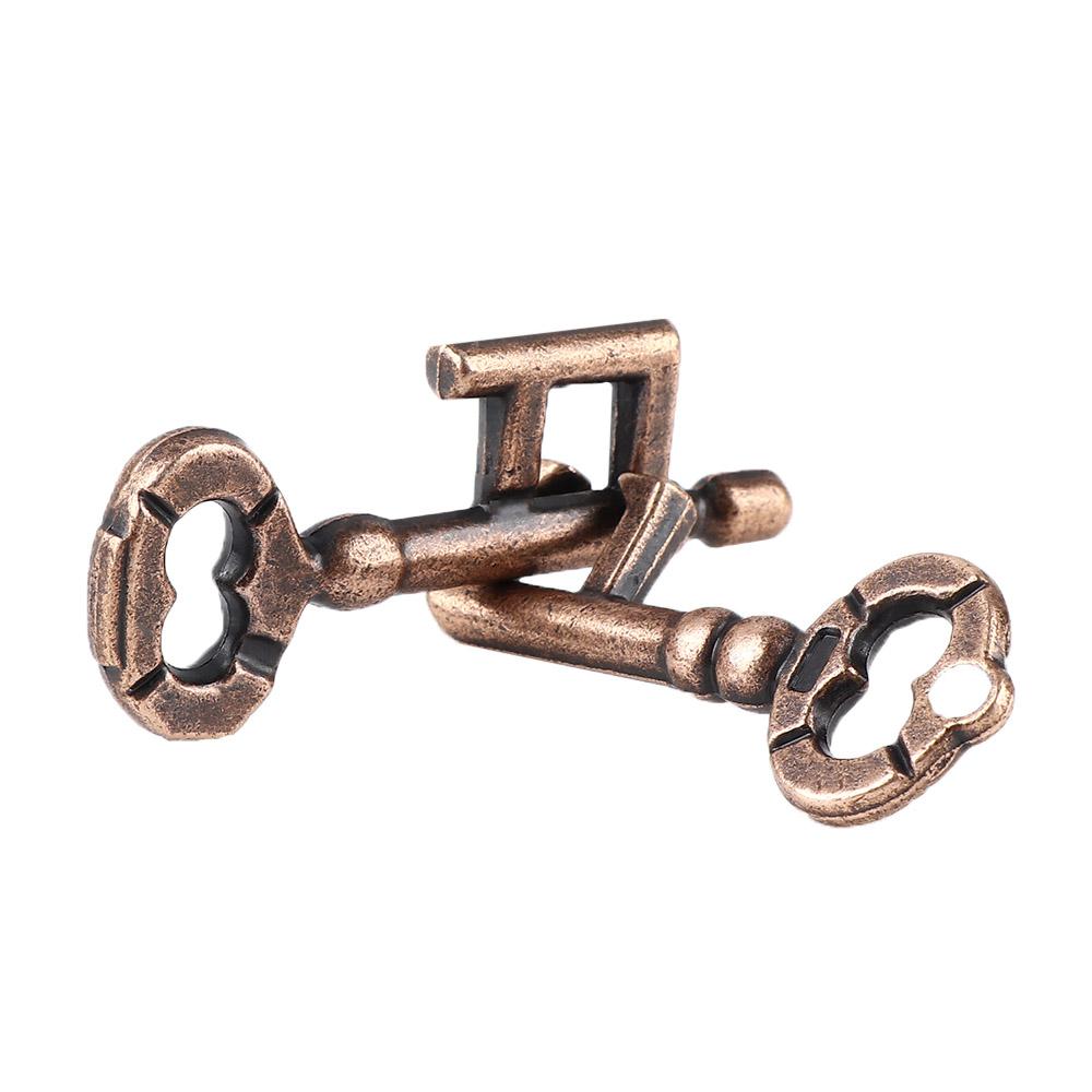 Cast Kid IQ Test Brain Tester Puzzle Intelligent Toy Key Puzzle