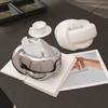 Бытовая коробка для салфеток Керамический забавный узел Европейский современный абстрактный журнальный столик Настольный кремовый цвет Северный декоративный чехол для салфеток