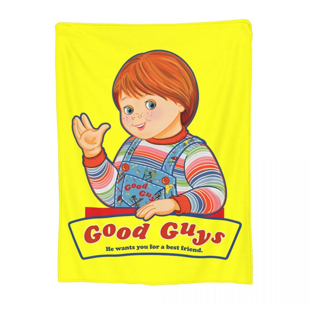 Good Guys Child's Play Chucky Blanket Fleece Print Multi-function Super Soft Throw Blankets for Home Car Quilt