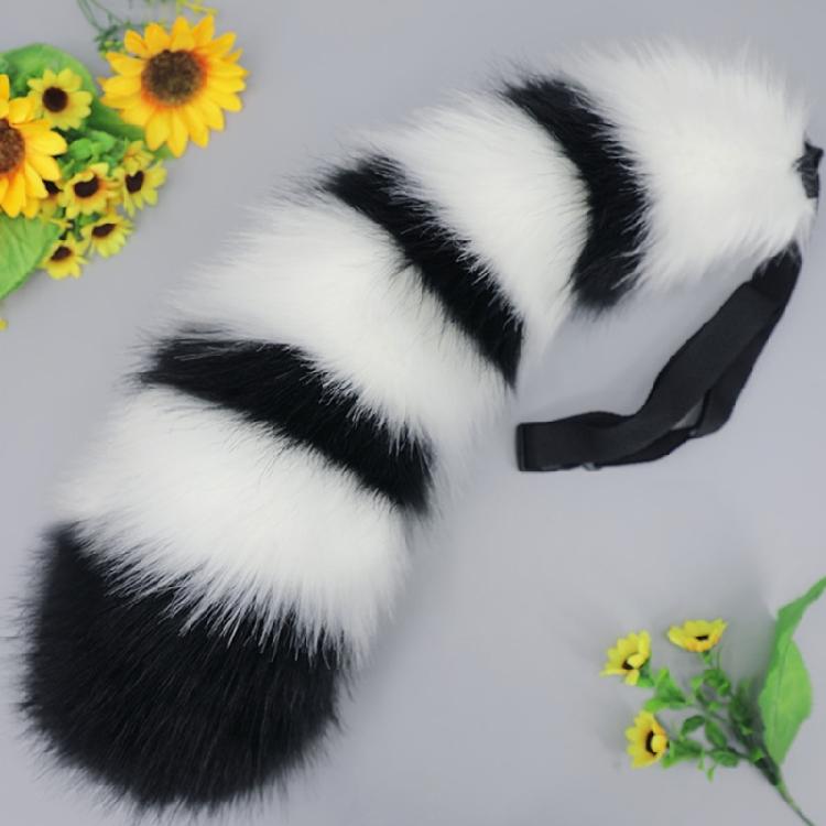 Cartoon Raccoon Ear Hairband/ Tail Adult Unisex Halloween Party Headband Costume