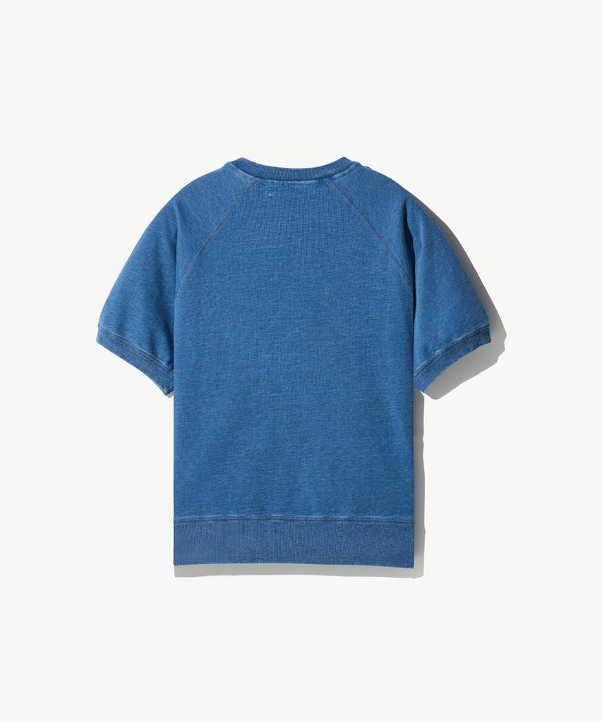 STCO Diems Genderless Raglan Terry Short Sleeve T-Shirt Blue (Oversized)_Ltswb06Csl