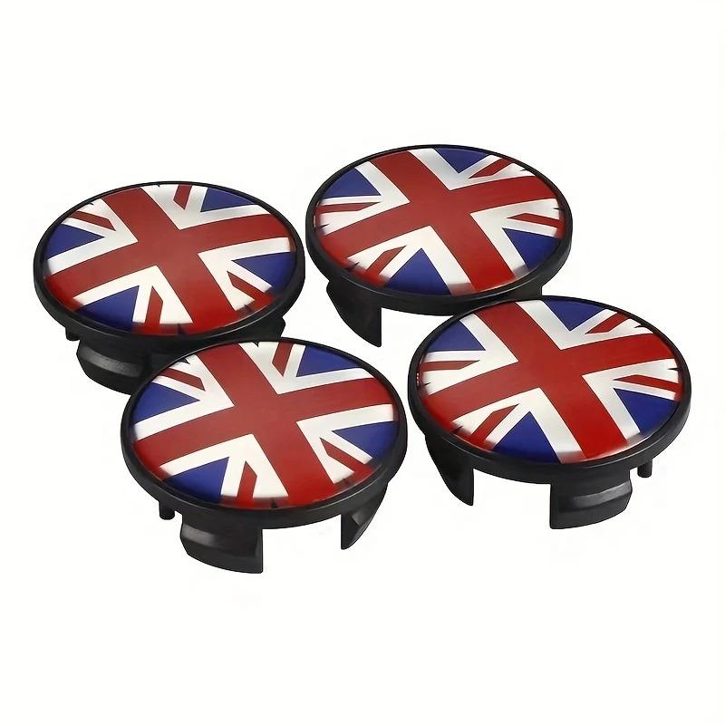 4pcs 54mm UK Flag Badge Car Wheel Center Hub Caps Auto Rim Cover Accessories For Mini JCW S Countryman R50 R55 R56 R57 R58