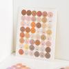 Morandi Color Smile Face Sealing Stickers - Round Cartoon Expression for Scrapbooks & Cards