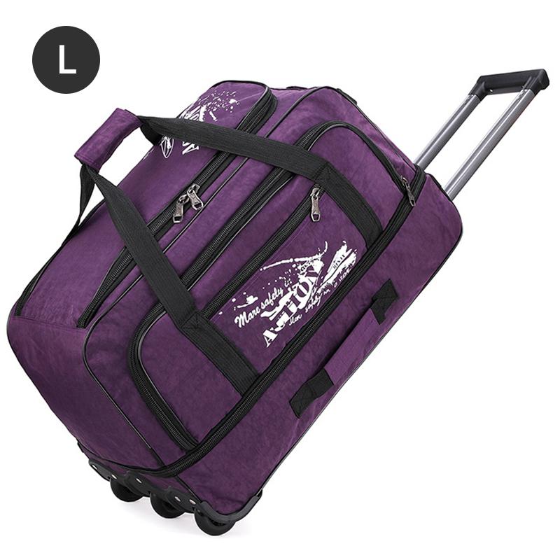Оксфордский холст дорожная сумка на колесах Компактный водонепроницаемый складной багаж большой вместимости унисекс