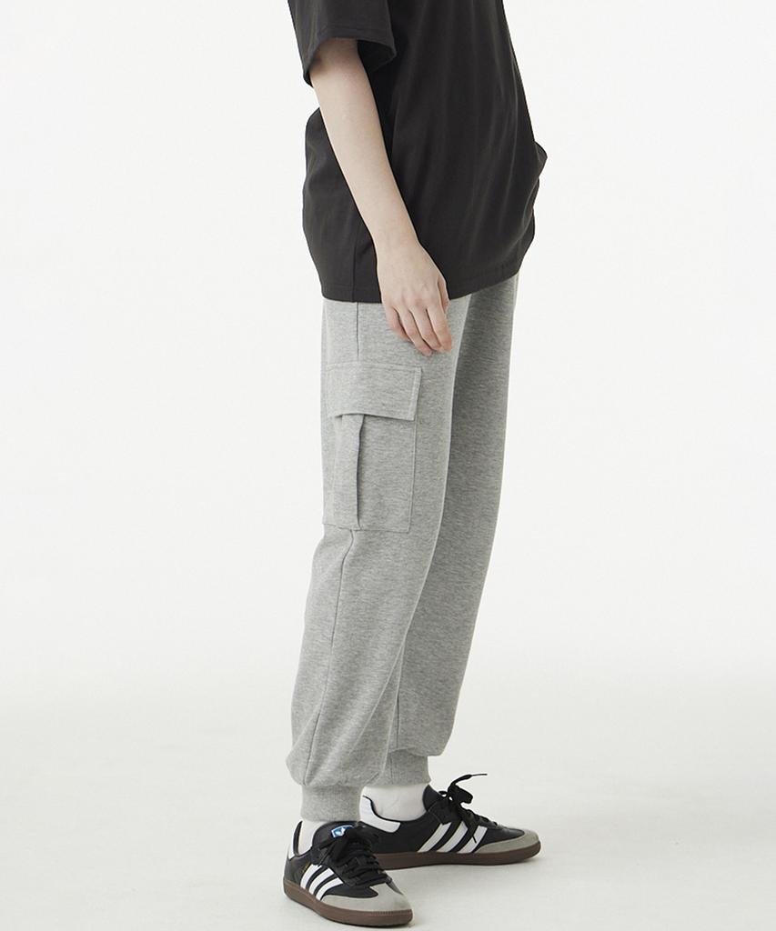 URBANAGE Cargo Jogger Sweatpants_Melange Grey