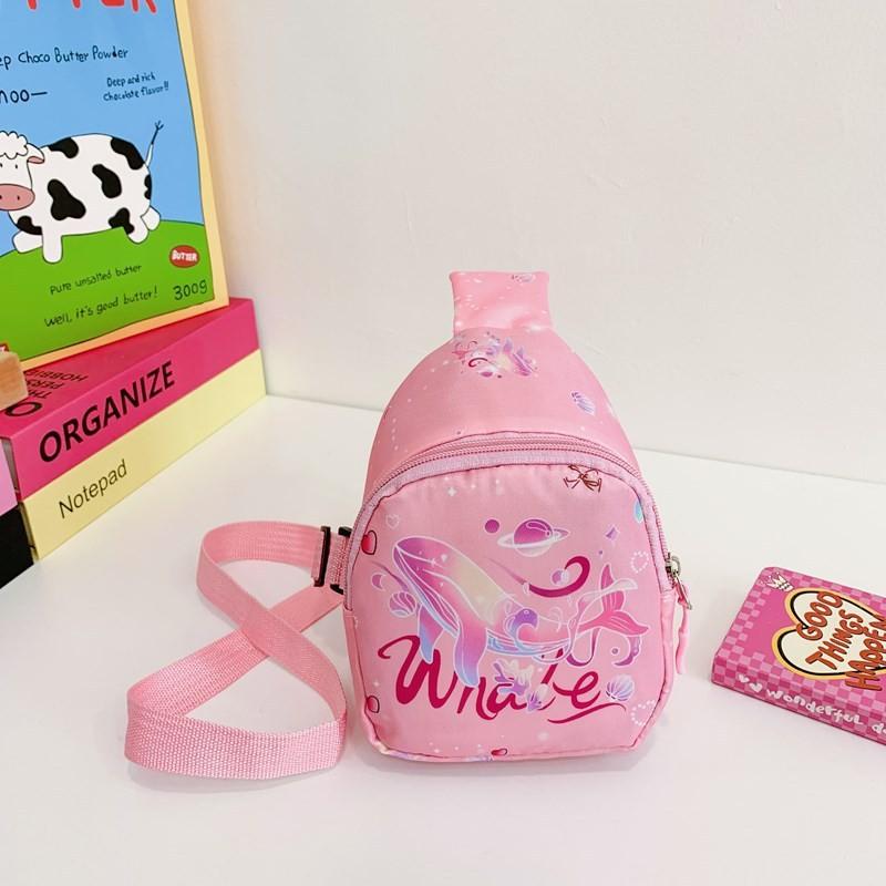 Anime Delightful Print Chest Bag For Children In Lovely Colors Perfect For Kindergarten Use