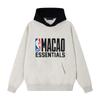 Fear of God Essentials Спортивная толстовка NBA Макао Светло-серый меланж/Черный Мужские Топы Серый 192NB252023F