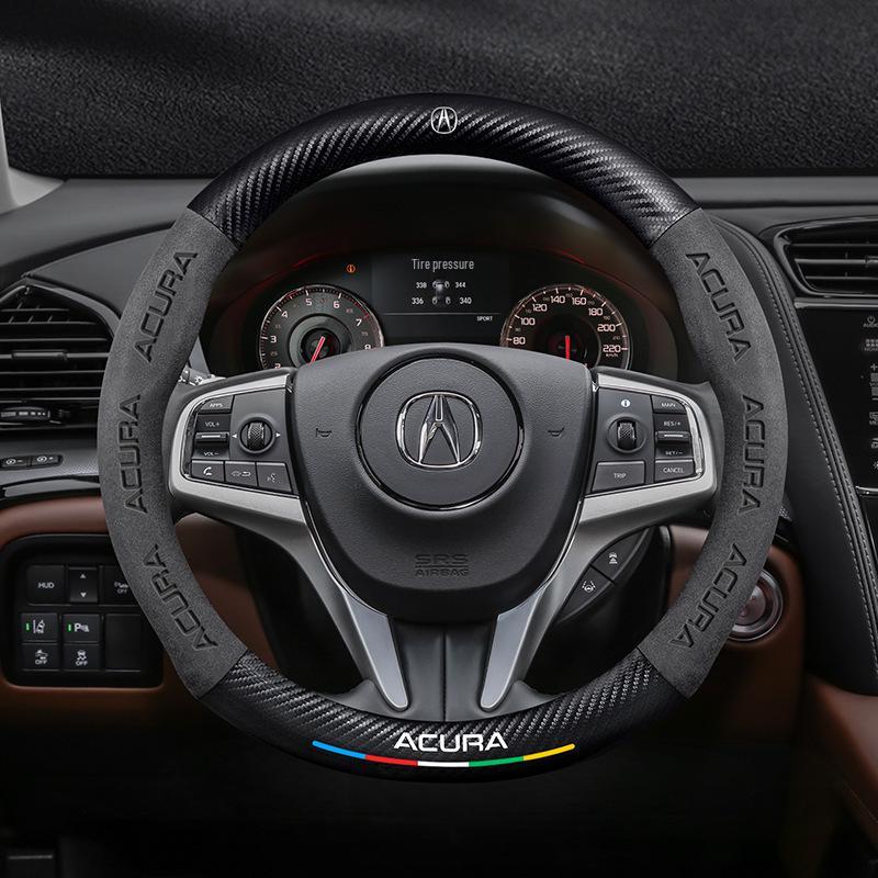 Acura CDX 2016-2021 Ultra-Thin Carbon Fiber Suede Leather Steering Wheel Cover