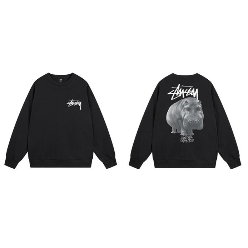 Unisex Oversized Crewneck Fleece-Lined Cotton Sweatshirt With Dice Letter Print Winter Casual Wear